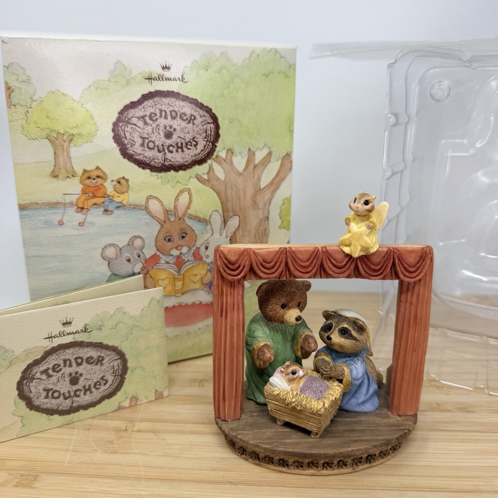 Hallmark Tender Touches Nativity Christmas 1994 With Original Box Holiday Signed